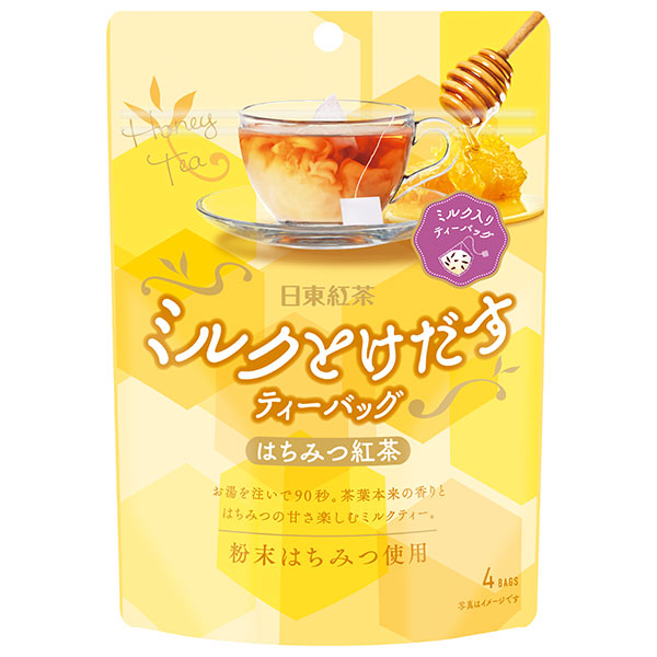 三井農林 日東紅茶 ミルクとけだすティーバッグはちみつ紅茶 7.2g×4袋×24袋入