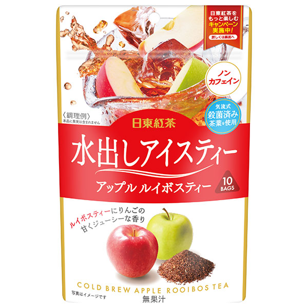 三井農林 日東紅茶 水出しアイスティー アップル ルイボスティー (2.5g×10袋)×24(6×4)袋入