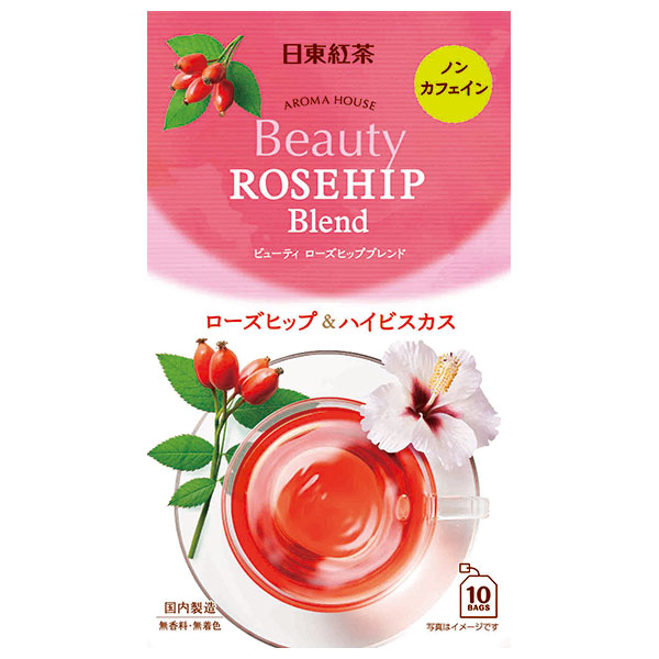 三井農林 日東紅茶 アロマハウス ビューティ ローズヒップ (2g×10袋)×36箱入