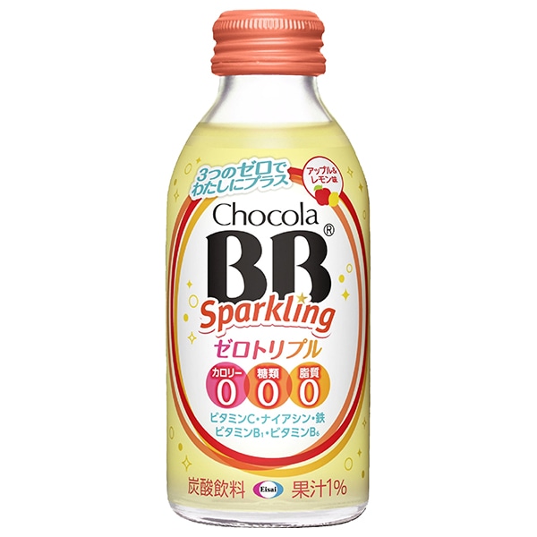 エーザイ チョコラBB スパークリング ゼロトリプル 140ml瓶×24本入×(2ケース)