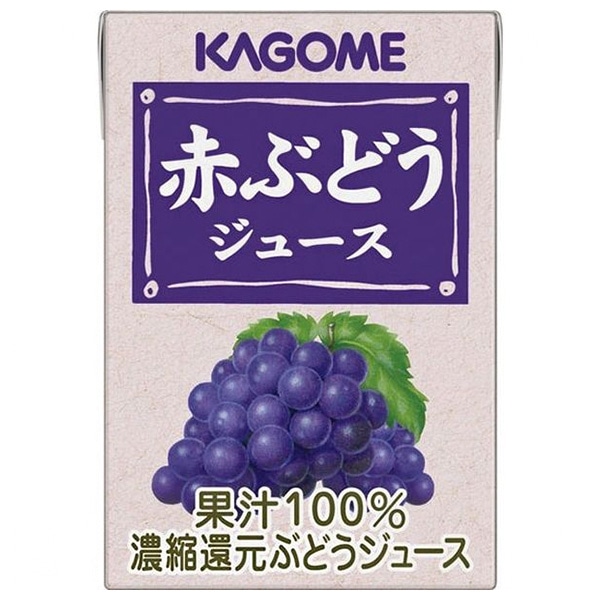 カゴメ 赤ぶどうジュース 100ml紙パック×36本入