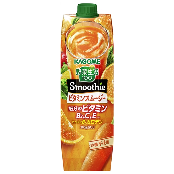 カゴメ 野菜生活100 Smoothie(スムージー) ビタミンスムージー 1000g紙パック×6本入