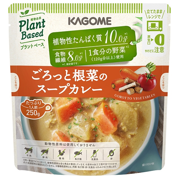 カゴメ ごろっと根菜のスープカレー 250g×10袋入×(2ケース)