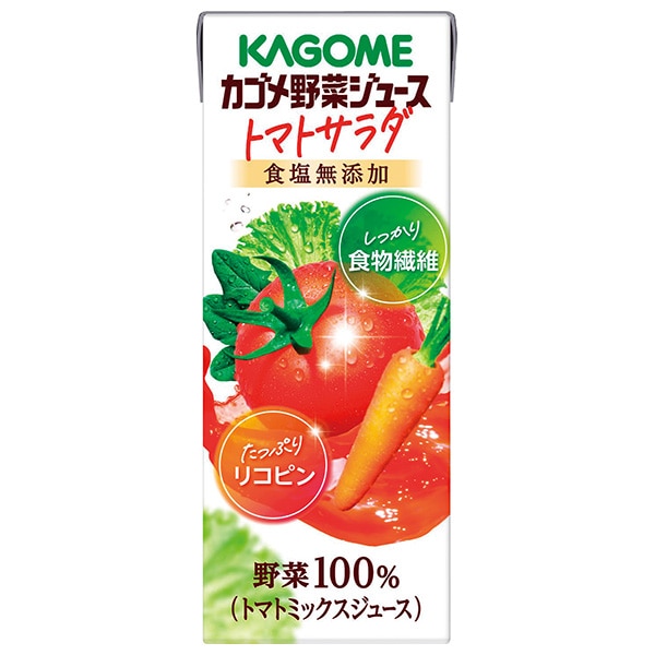 カゴメ 野菜ジュース トマトサラダ 200ml紙パック×24本入