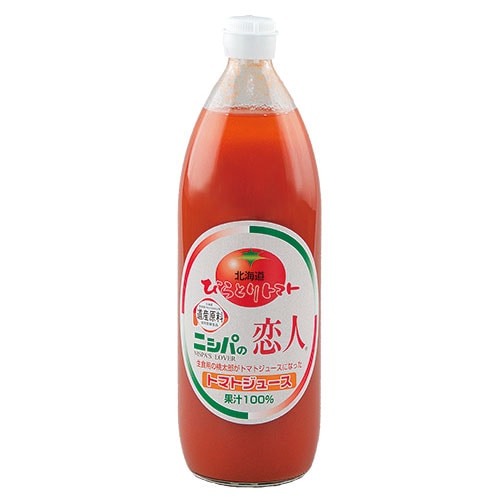 JAびらとり ニシパの恋人 トマトジュース (有塩) 1L瓶×6本入