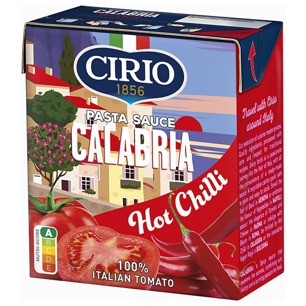 モンテ物産 チリオ パスタソース カラブリア トマト&唐辛子 340g紙パック×12個入×(2ケース)