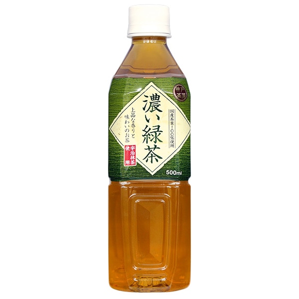 富永貿易 神戸茶房 濃い緑茶 500mlペットボトル×24本入×(2ケース)