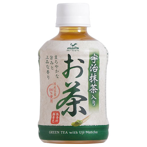富永貿易 神戸居留地 宇治抹茶入りお茶 280mlペットボトル×24本入