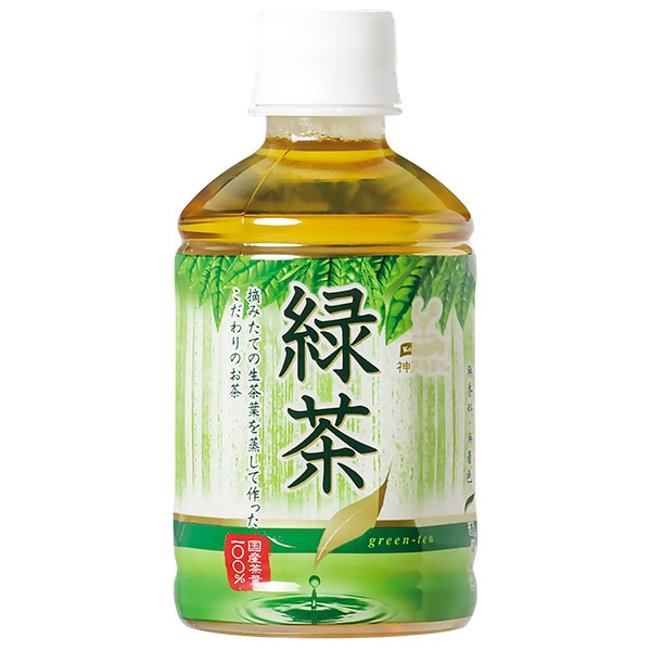 富永貿易 神戸居留地 緑茶 280mlペットボトル×24本入