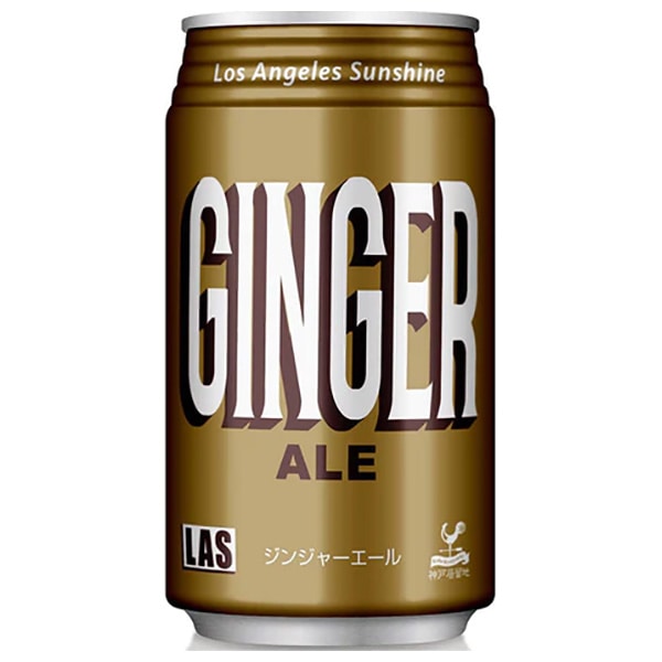 富永貿易 神戸居留地 Lasジンジャエール 350ml缶×24本入
