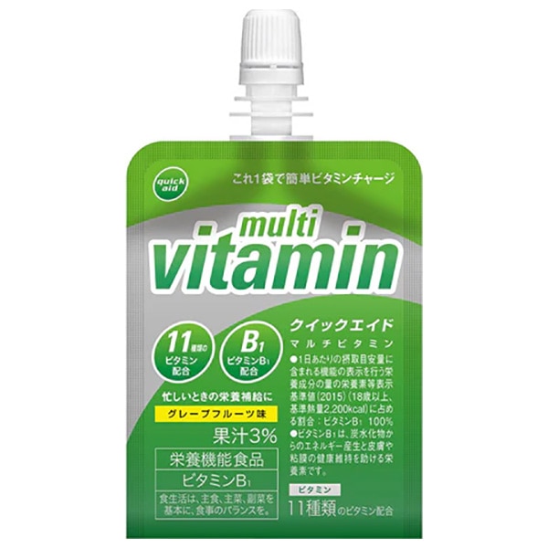 富永貿易 クイックエイド マルチビタミン 180gパウチ×30本入