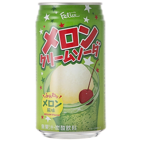 富永貿易 フェリーチェ メロンクリームソーダ 350ml缶×24本入
