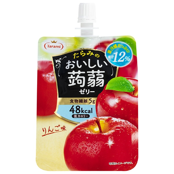 たらみ おいしい蒟蒻ゼリー りんご味 150gパウチ×30本入