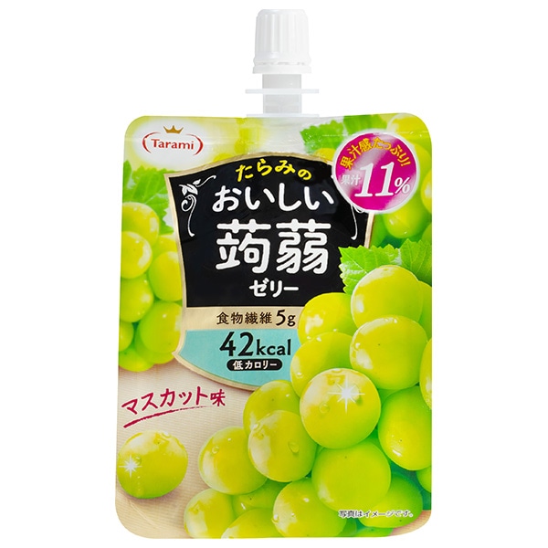たらみ おいしい蒟蒻ゼリー マスカット味 150gパウチ×30本入