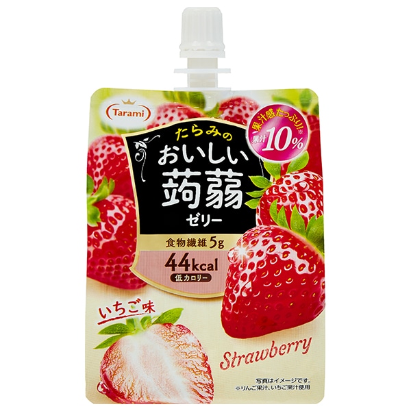 たらみ おいしい蒟蒻ゼリー いちご味 150gパウチ×30本入×(2ケース)