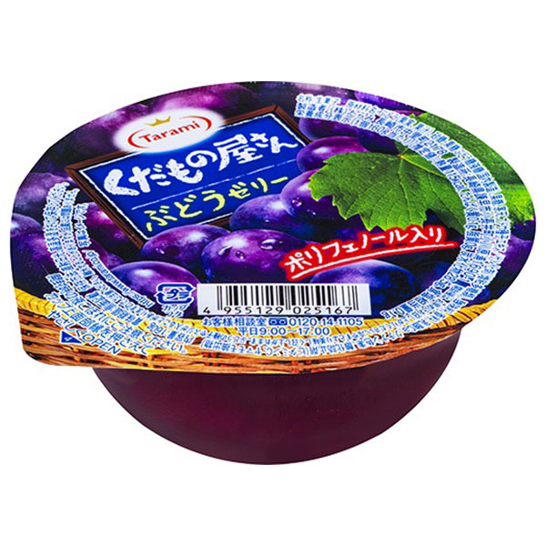 たらみ くだもの屋さん ぶどうゼリー 160g×36(6×6)個入×(2ケース)