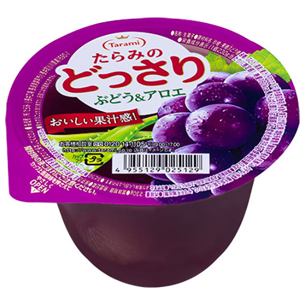 たらみ たらみのどっさり ぶどう&アロエ 230g×24(6×4)個入
