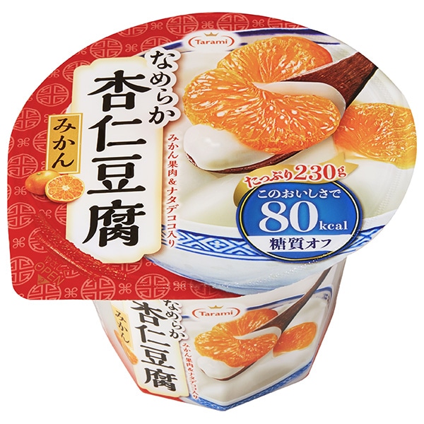 たらみ Tarami なめらか杏仁豆腐 みかん 80kcal 230g×24(6×4)個入×(2ケース)