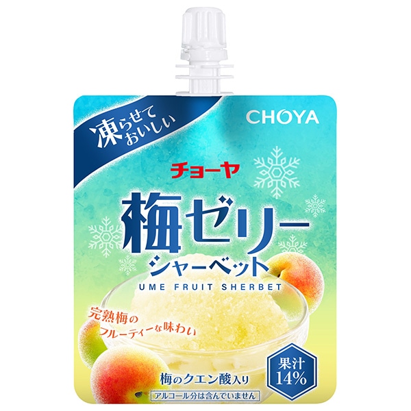 チョーヤ梅酒 梅ゼリーシャーベット 180gパウチ×30本入×(2ケース)