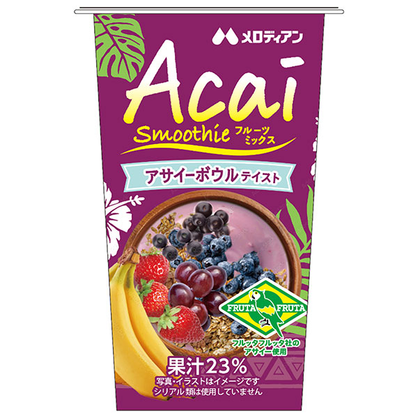 メロディアン アサイー ミックスフルーツ 180g×12本入×(2ケース)