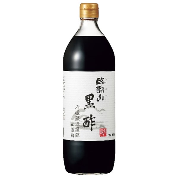 内堀醸造 臨醐山 黒酢 900ml瓶×6本入