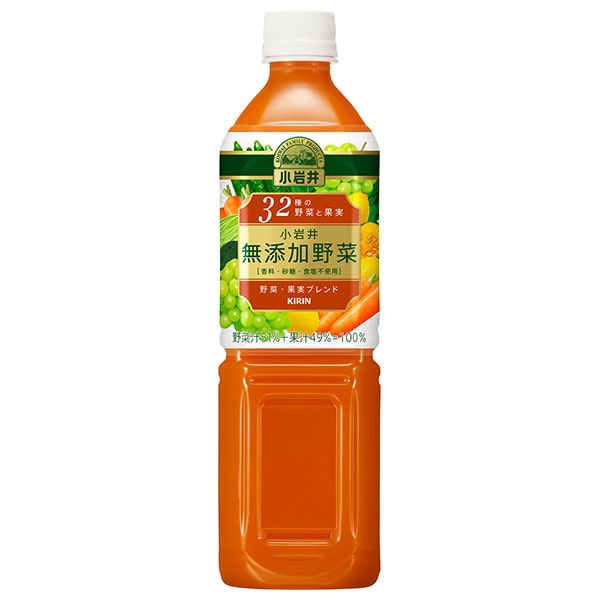 キリン 小岩井 無添加野菜 32種の野菜と果実 930gペットボトル×12本入