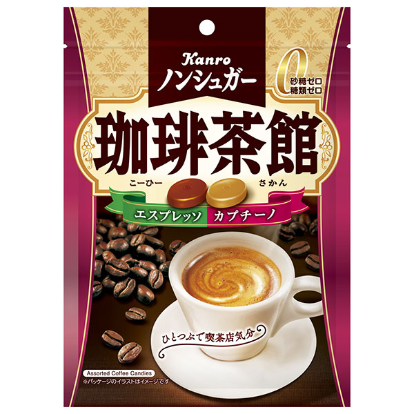 カンロ ノンシュガー珈琲茶館 72g×6袋入×(2ケース)