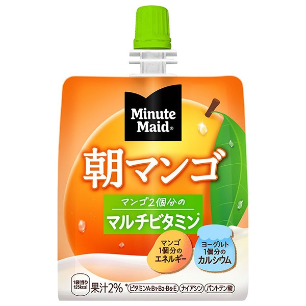 コカコーラ ミニッツメイド 朝マンゴ 180gパウチ×24本入