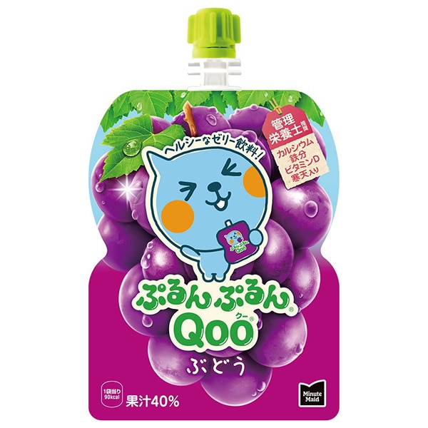 コカコーラ ミニッツメイド ぷるんぷるんQoo(クー) ぶどう 125gパウチ×6本入