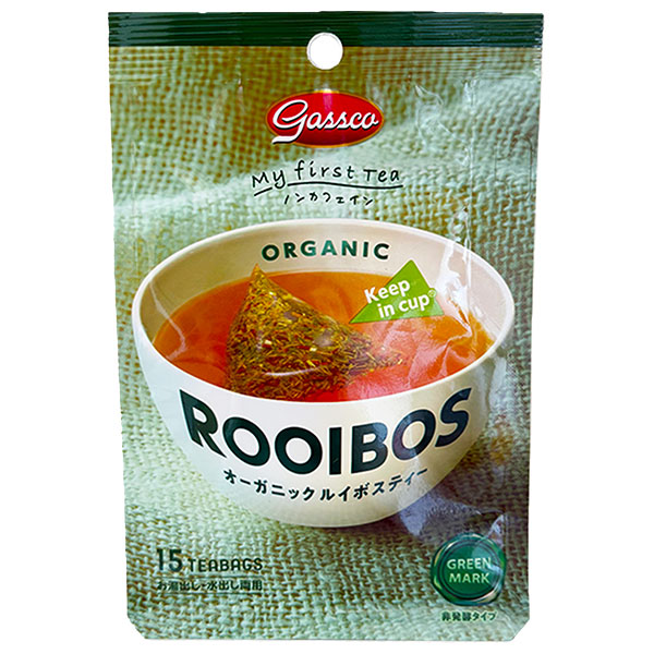 ガスコ Gassco(ガスコ) オーガニックルイボスティー 非発酵タイプ ティーバッグ (1.5g×15袋)×24個入×(2ケース)