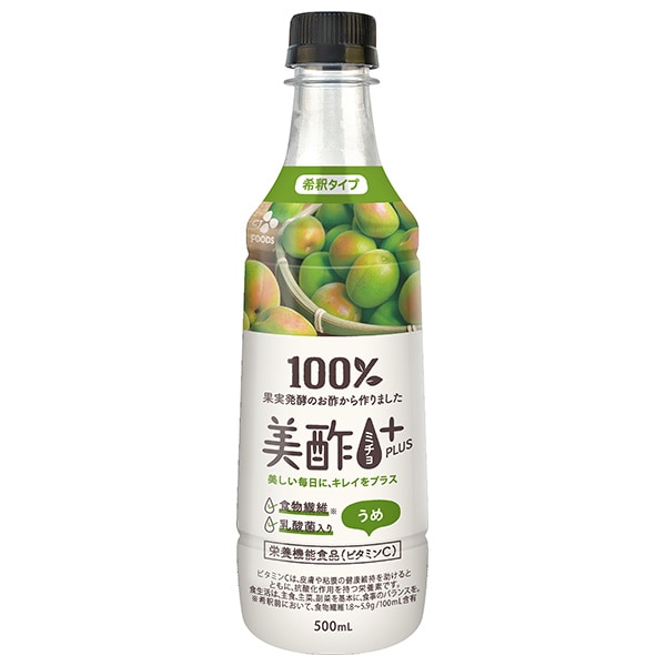 CJジャパン 美酢(ミチョ)プラス うめ 500mlペットボトル×24本入