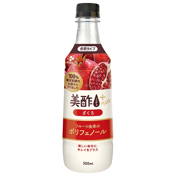 CJジャパン 美酢(ミチョ)プラス ざくろ 500mlペットボトル×24本入