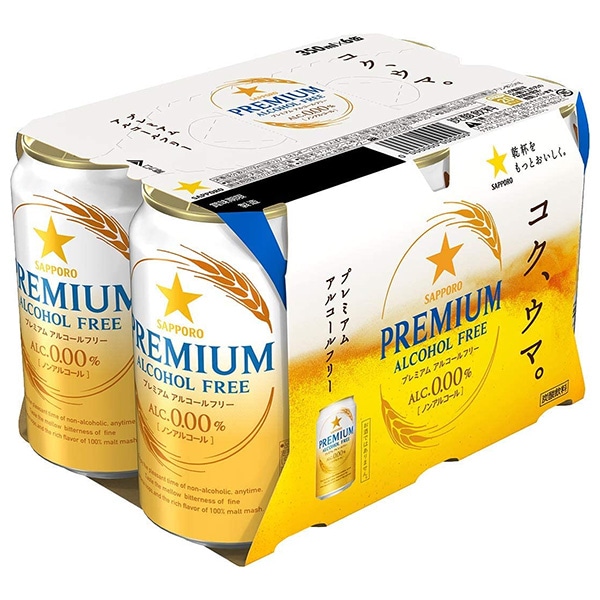 サッポロ プレミアム アルコールフリー(6缶パック) 350ml缶×24本入