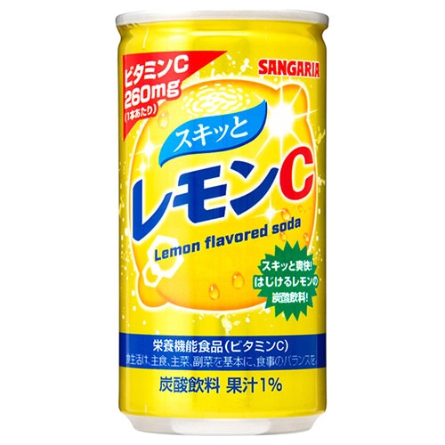 サンガリア スキっとレモンC 190g缶×30本入