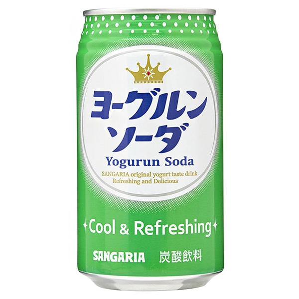 サンガリア ヨーグルンソーダ 350g缶×24本入×(2ケース)