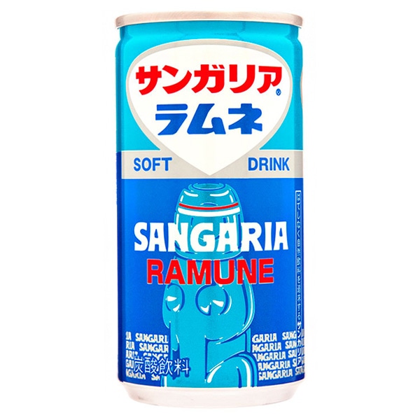 サンガリア ラムネ 190g缶×30本入×(2ケース)