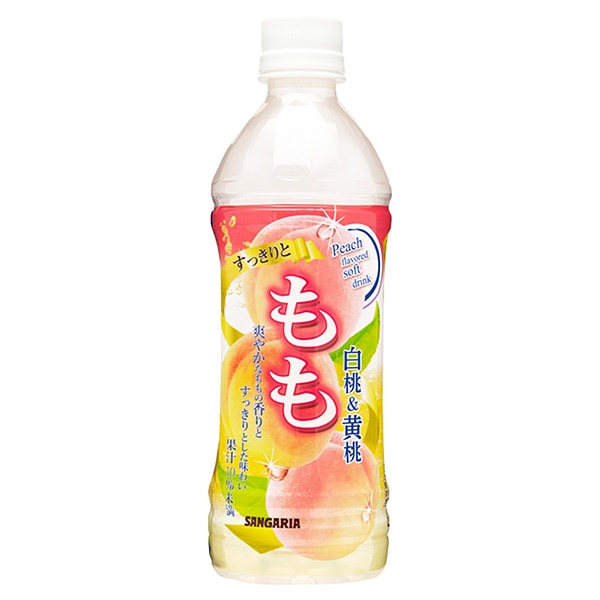 サンガリア すっきりともも 500mlペットボトル×24本入