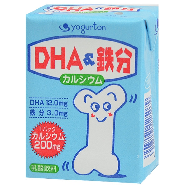 ヨーグルトン乳業 DHA&鉄分 200ml紙パック×16本入×(2ケース)