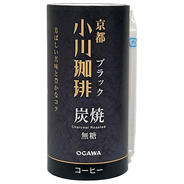 小川珈琲 京都 小川珈琲 炭焼珈琲 ブラック 無糖 195gカート缶×15本入
