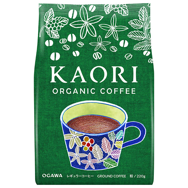 小川珈琲 カオリ オーガニックコーヒー(粉) 220g×12袋入