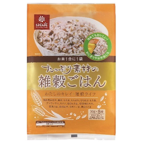 はくばく たっぷり素材の雑穀ごはん 240g(30g×8袋)×6袋入