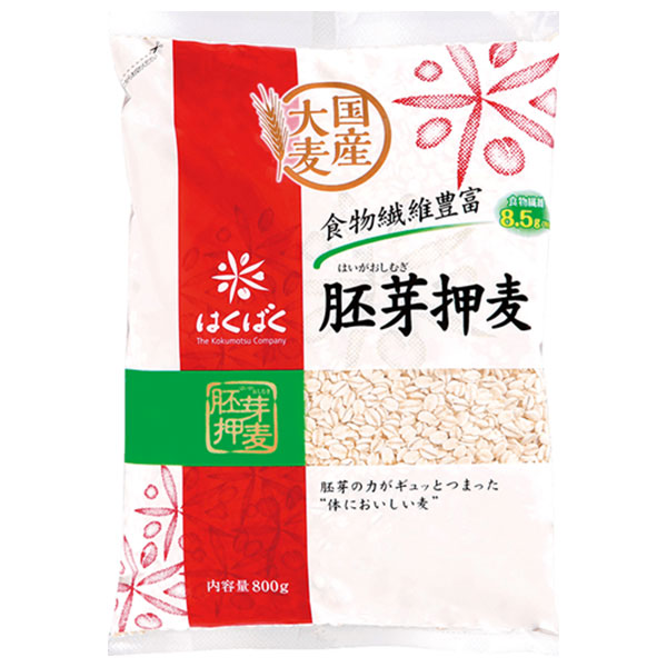 はくばく 胚芽押麦 800g×6袋入×(2ケース)