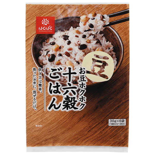 はくばく お豆ホクホク十六穀ごはん 180g(30g×6袋)×6袋入