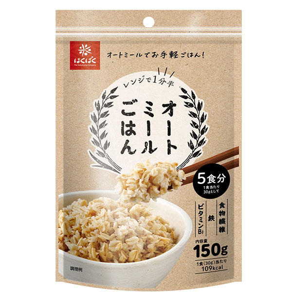 はくばく オートミールごはん 150g×8個入×(2ケース)
