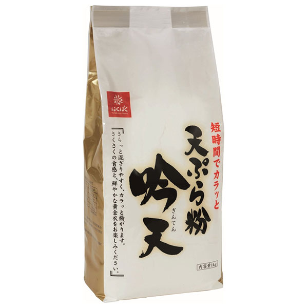 はくばく 天ぷら粉 吟天 1kg×12袋入