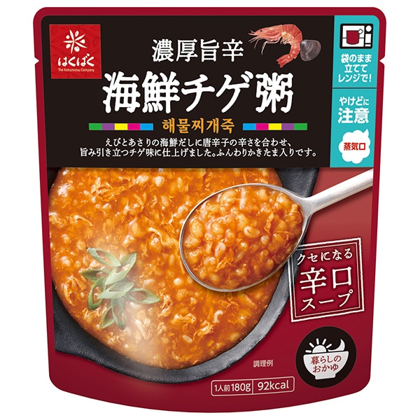 はくばく 濃厚旨辛 海鮮チゲ粥 180g×24(8×3)袋入