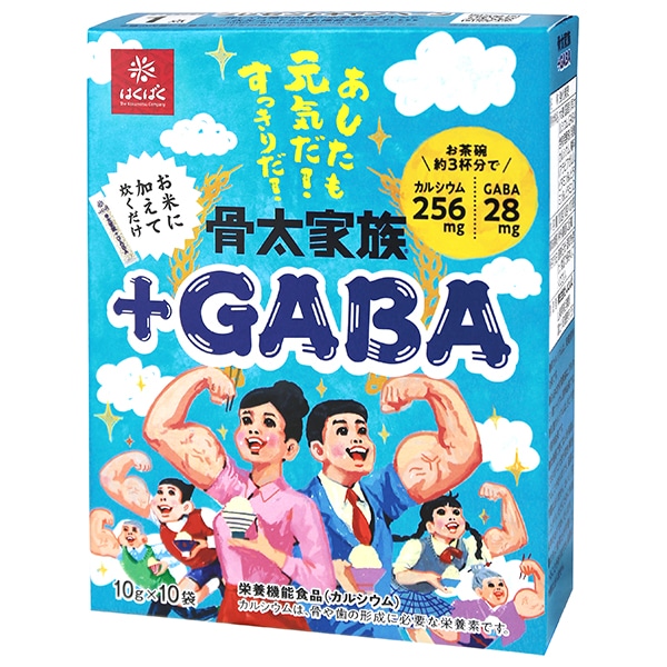 はくばく 骨太家族 +GABA 100g(10g×10袋)×12個入×(2ケース)