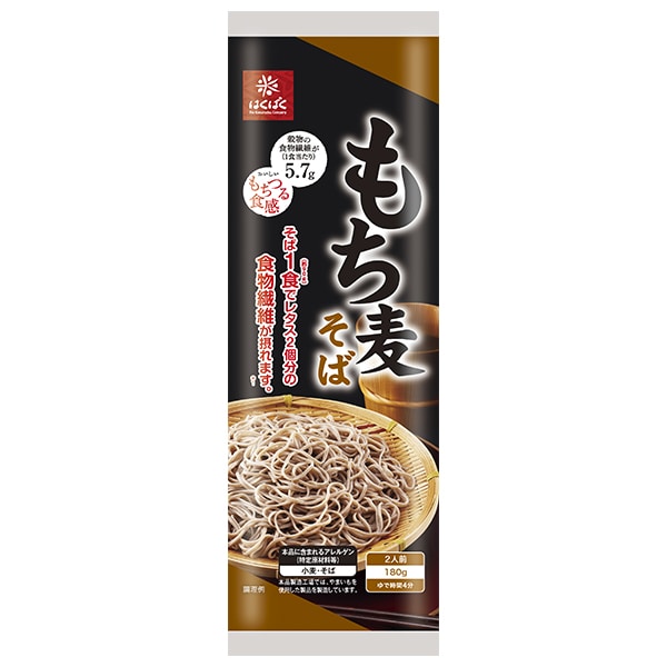 はくばく もち麦そば 180g×20袋入×(2ケース)