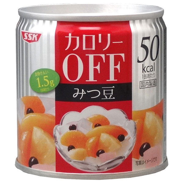 SSK カロリ-OFF フルーツみつ豆 185g×24個入