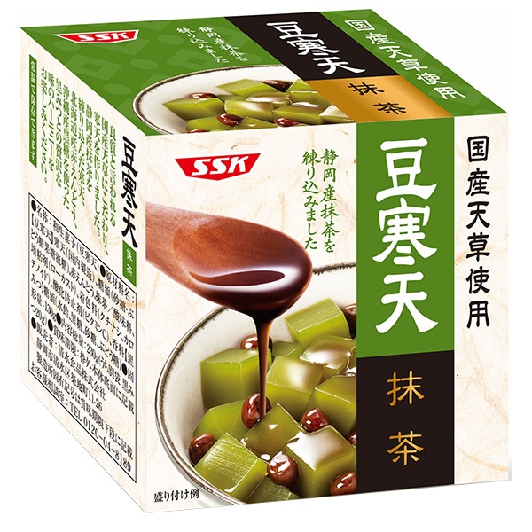 SSK 国産天草使用 抹茶豆寒天 230g×12個入×(2ケース)